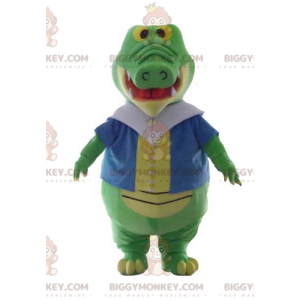 Green and Yellow Crocodile BIGGYMONKEY™ Mascot Costume with