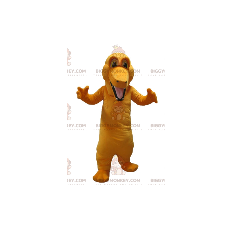 Costume mascotte gigante colorato coccodrillo arancione Costume mascotte gigante colorato coccodrillo arancione