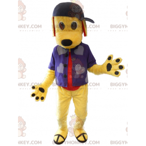Kostým maskota mladého psa BIGGYMONKEY™ oblečený jako mladý –