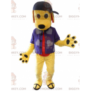 Kostým maskota mladého psa BIGGYMONKEY™ oblečený jako mladý –