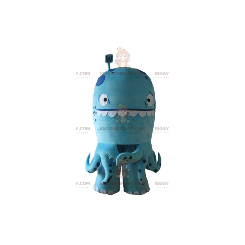 Super grappige polkadot blauwe octopus mascottekostuum Super grappige polkadot blauwe octopus mascottekostuum