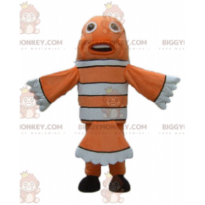 Orange hvid og sort klovnefisk BIGGYMONKEY™ maskotkostume -