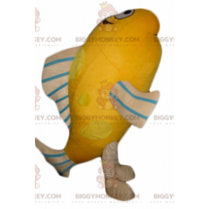 Πορτοκαλί μπεζ μπλε Giant Fish Στολή μασκότ BIGGYMONKEY™ - Μασκότ ψαριών - BIGGYMONKEY_04119 - BiggyMonkey.com