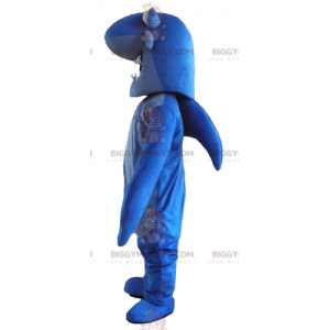 Blue Shark with Big Teeth BIGGYMONKEY™ Mascot Costume -