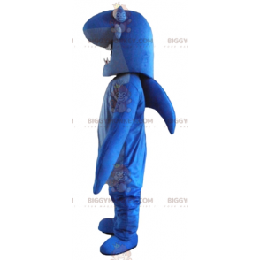 Blue Shark with Big Teeth BIGGYMONKEY™ Mascot Costume -