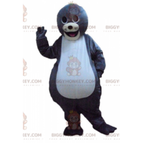Simpatico costume da mascotte BIGGYMONKEY™ da lontra grigia e