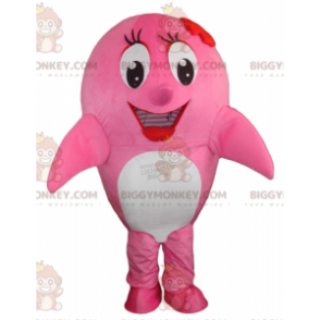 Whale Pink and White Dolphin BIGGYMONKEY™ maskotkostume - Fiskmascotter - BIGGYMONKEY_04133 - BiggyMonkey.com