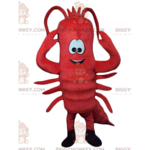 BIGGYMONKEY™ Giant Crawfish Red Lobster maskottiasu -