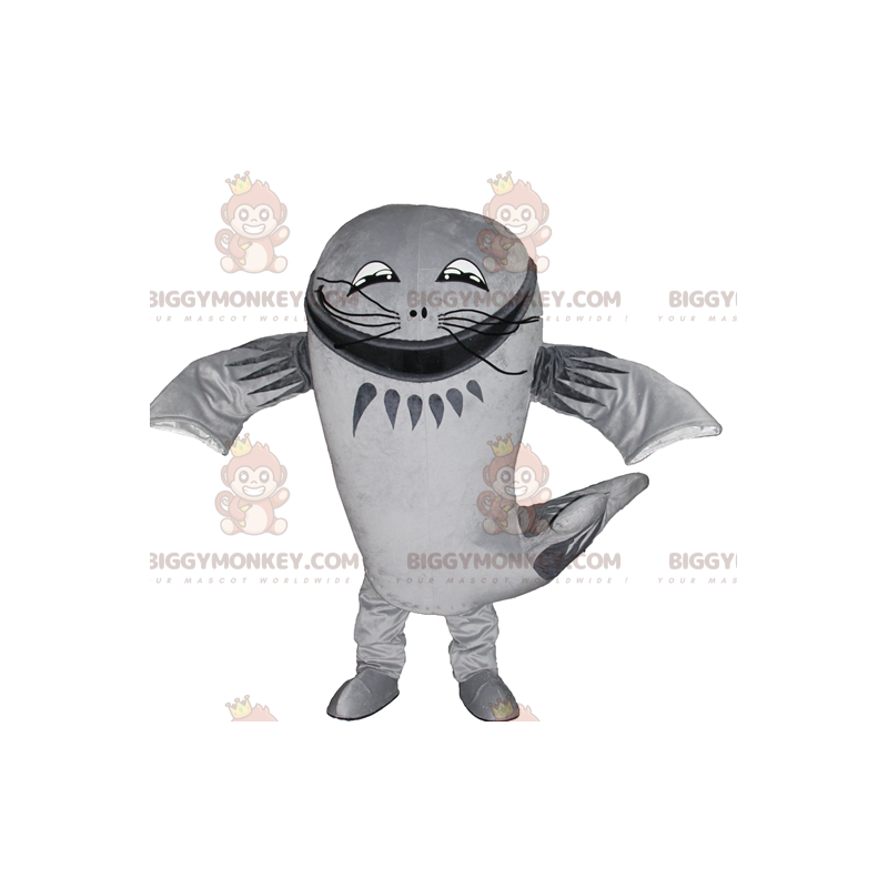 Giant Catfish Big Gray Fish BIGGYMONKEY™ Mascot Costume -