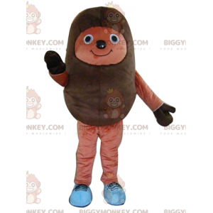 Costume da mascotte BIGGYMONKEY™ riccio marrone bicolore molto