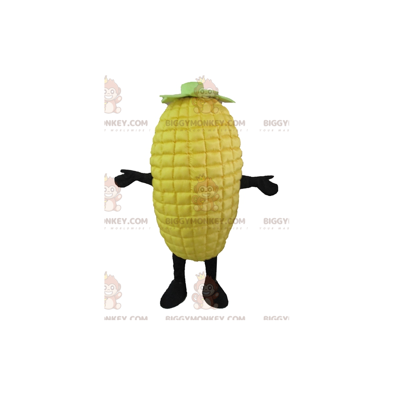 Costume da mascotte gigante giallo e verde pannocchia di mais Costume da mascotte gigante giallo e verde pannocchia di mais