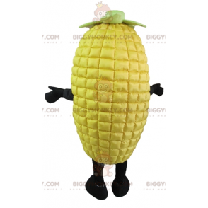 Costume de mascotte BIGGYMONKEY™ d'épi de maïs jaune et vert
