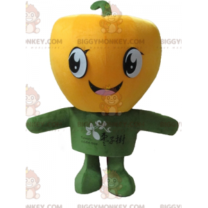 Στολή μασκότ Big Giant Smiling Yellow Pepper BIGGYMONKEY™ - Μη ταξινομημένες μασκότ - BIGGYMONKEY_04144 - BiggyMonkey.com