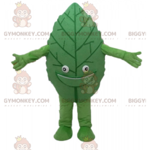 Smilende gigantiske grønne blade BIGGYMONKEY™ maskotkostume -