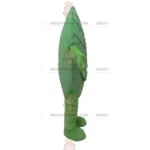 Kostým maskota s úsměvem Giant Green Leaf BIGGYMONKEY™ - Rostlinní maskoti - BIGGYMONKEY_04146 - BiggyMonkey.com