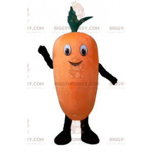 Disfraz de mascota gigante zanahoria naranja sonriente