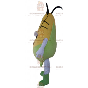 Giant Smiling Yellow And Green Corn Cob BIGGYMONKEY™ Mascot