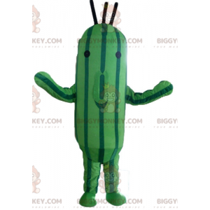 Disfraz de mascota BIGGYMONKEY™ de pepino y calabacín verde de