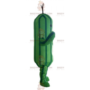 Disfraz de mascota BIGGYMONKEY™ de pepino y calabacín verde de