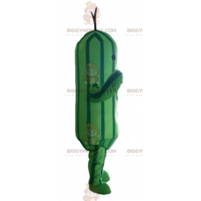 Disfraz de mascota BIGGYMONKEY™ de pepino y calabacín verde de