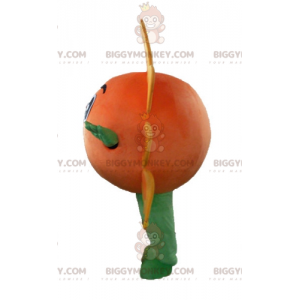 Costume de mascotte BIGGYMONKEY™ de soleil géant orange et jaune très souriant - Mascottes non-classées - BiggyMonkey.com