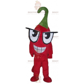 Kostým BIGGYMONKEY™ maskot Obří legrační chilli paprička s velkýma očima - Jídlo maskot - BIGGYMONKEY_04154 - BiggyMonkey.com