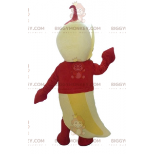 Costume de mascotte BIGGYMONKEY™ de banane jaune géante avec