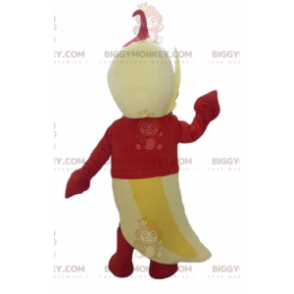 Costume de mascotte BIGGYMONKEY™ de banane jaune géante avec