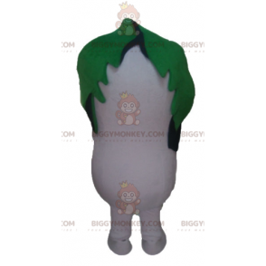 Costume de mascotte BIGGYMONKEY™ de radis blanc de Dudhi avec