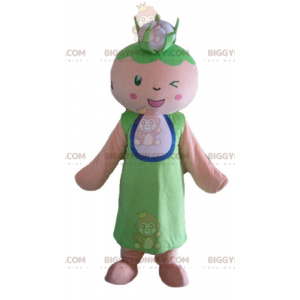 BIGGYMONKEY™ Mascot Costume Grandma Woman With Cauliflower On