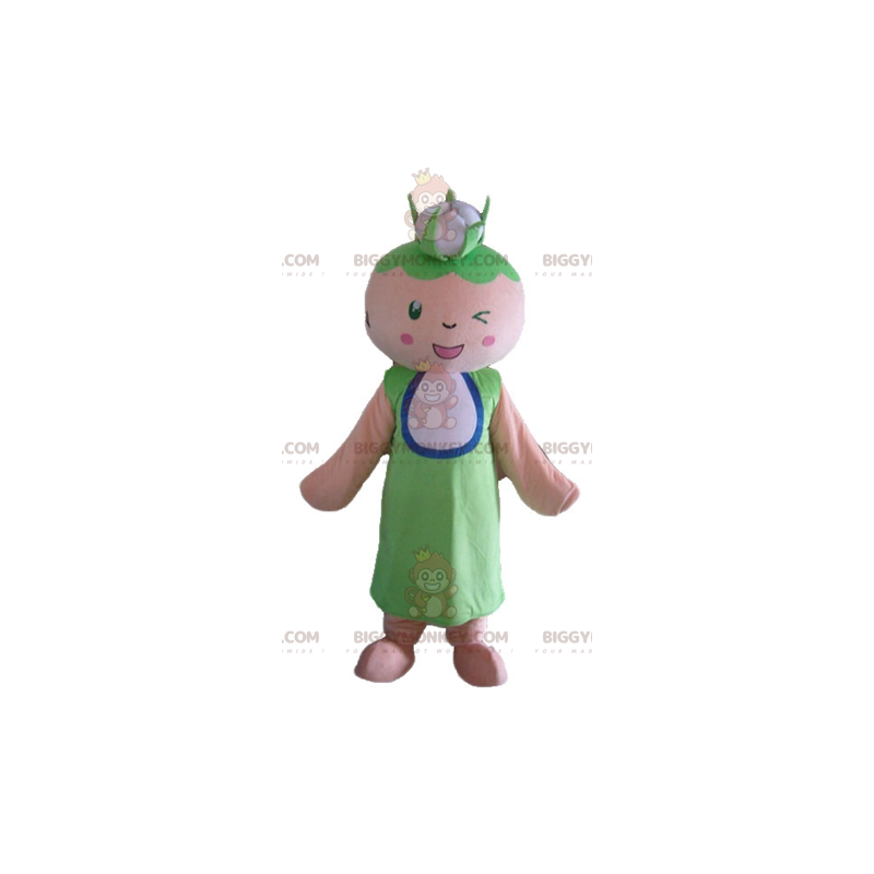 BIGGYMONKEY™ Costume Mascotte Nonna Donna Con Cavolfiore In