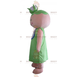 BIGGYMONKEY™ Maskottchen Kostüm Oma Frau mit Blumenkohl auf dem