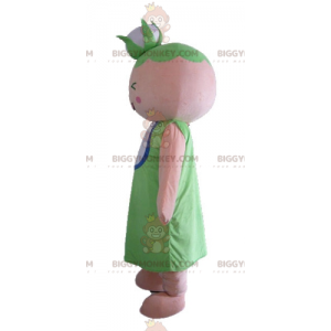 Traje de mascote BIGGYMONKEY™ vovó mulher com couve-flor na
