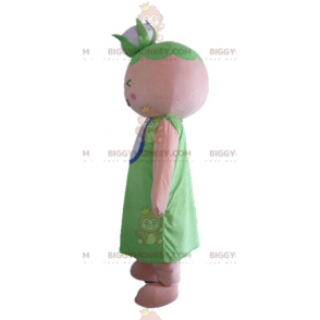 BIGGYMONKEY™ Maskottchen Kostüm Oma Frau mit Blumenkohl auf dem