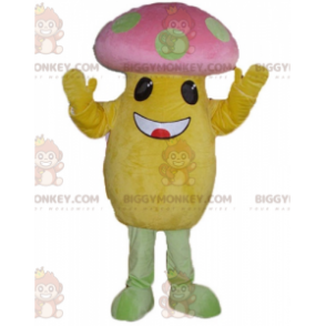 Kostým BIGGYMONKEY™ Big Mushroom Yellow and Pink Green