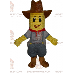 Costume de mascotte BIGGYMONKEY™ d'épi de maïs en tenue de