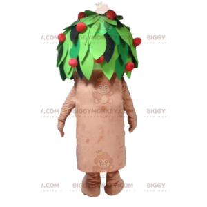 Costume mascotte BIGGYMONKEY™ albero di ciliegio marrone verde
