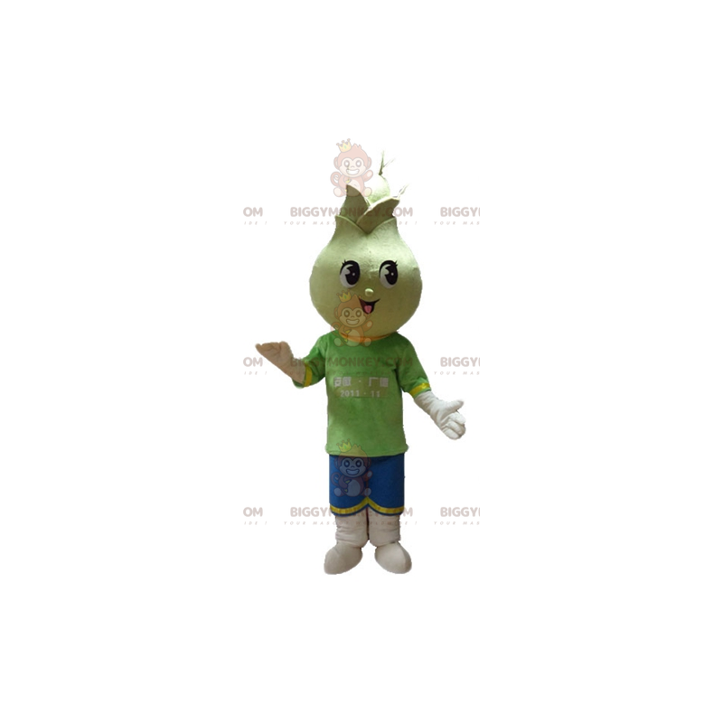 Costume da mascotte gigante sorridente fiore giallo Costume da mascotte gigante sorridente fiore giallo