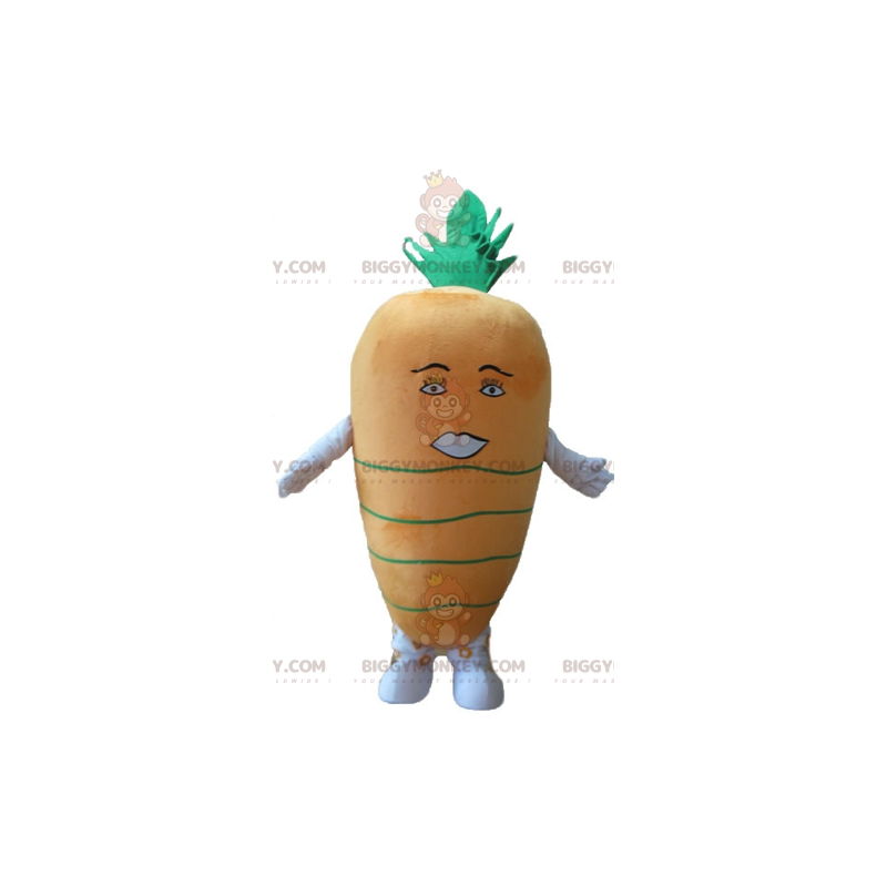 Disfraz de mascota gigante naranja y verde zanahoria Disfraz de mascota gigante naranja y verde zanahoria