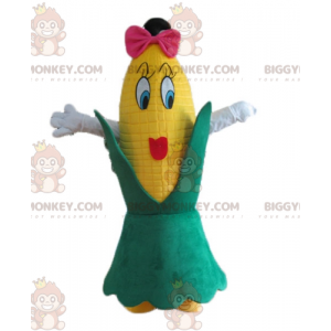 Costume de mascotte BIGGYMONKEY™ d'épi de maïs géant féminin et