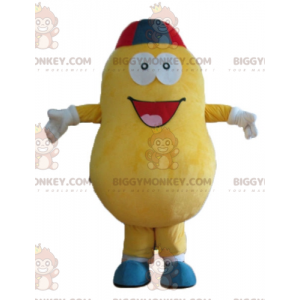 Hymyilevä jättiläinen keltainen peruna BIGGYMONKEY™ maskottiasu
