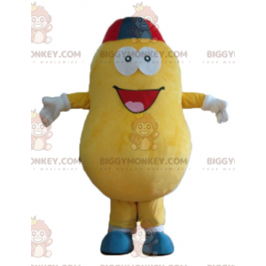Χαμογελαστή στολή μασκότ με Giant Yellow Potato BIGGYMONKEY™ -