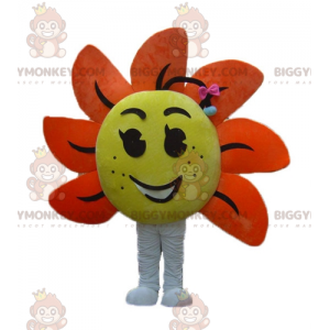 Κίτρινο και πορτοκαλί Giant Flower Στολή μασκότ BIGGYMONKEY™ - Φυτέψτε μασκότ - BIGGYMONKEY_04188 - BiggyMonkey.com