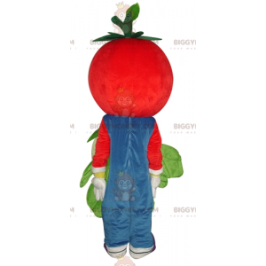 Traje de mascote BIGGYMONKEY™ Sorridente de Tomate Vermelho com