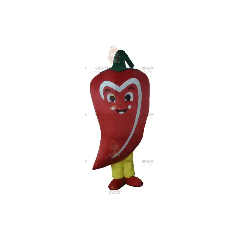 BIGGYMONKEY™ Maskottchen-Kostüm Riese, rote, weiße und grüne BIGGYMONKEY™ Maskottchen-Kostüm Riese, rote, weiße und grüne