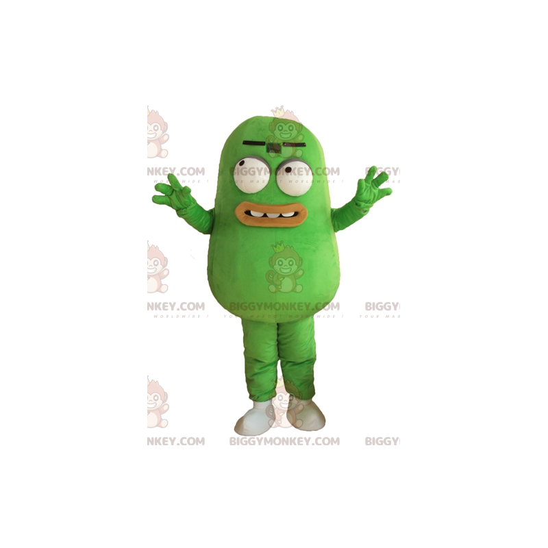 Batata Verde Vegetal Feijão Verde BIGGYMONKEY™ Traje de Mascote Batata Verde Vegetal Feijão Verde BIGGYMONKEY™ Traje de Mascote