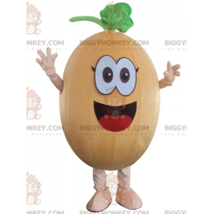 Disfraz de mascota BIGGYMONKEY™ de Calabaza de melón sonriente