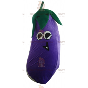 Purple Awesome Giant Eggplant BIGGYMONKEY™ Mascot Costume -