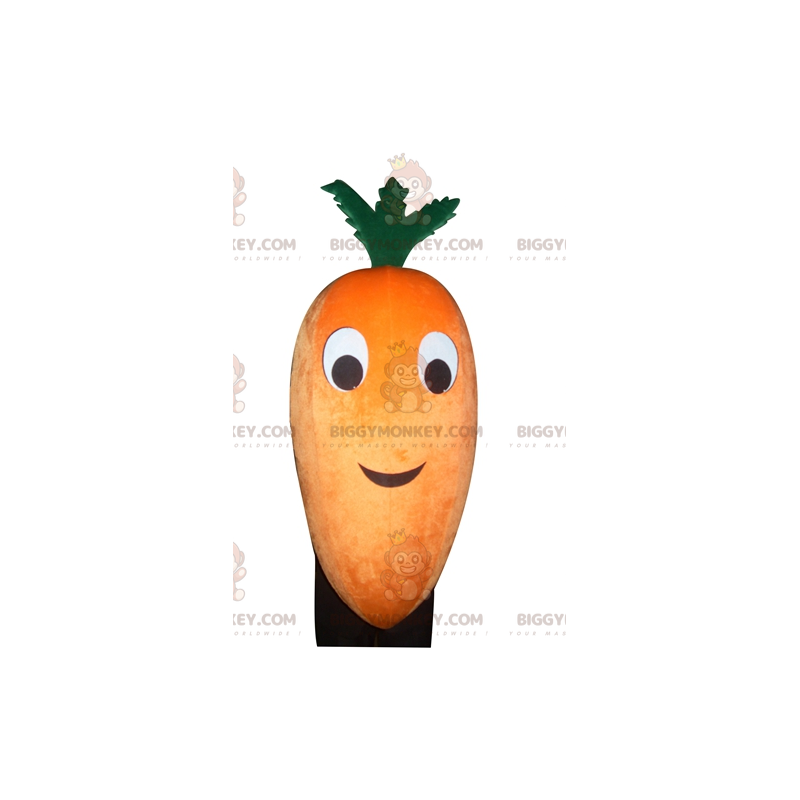 Costume mascotte BIGGYMONKEY™ carota gigante arancione e verde Costume mascotte BIGGYMONKEY™ carota gigante arancione e verde