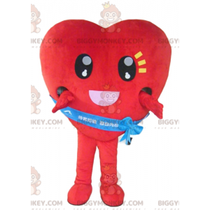 BIGGYMONKEY™ maskotdräkt jätte och förtjusande rött hjärta -